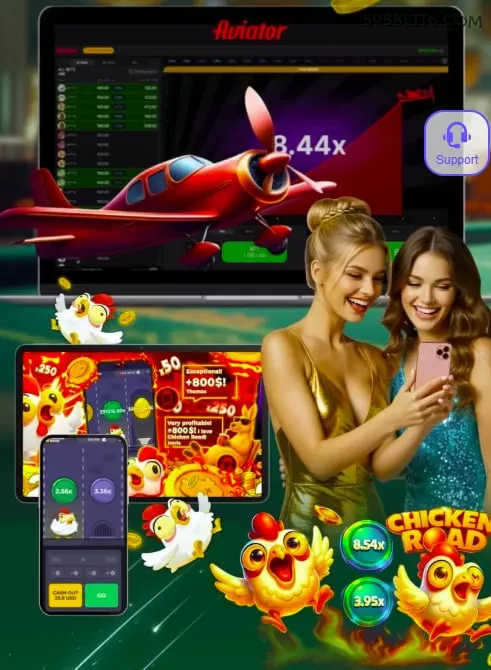 Imagem promocional da 595bet mostrando a plataforma e suas vantagens